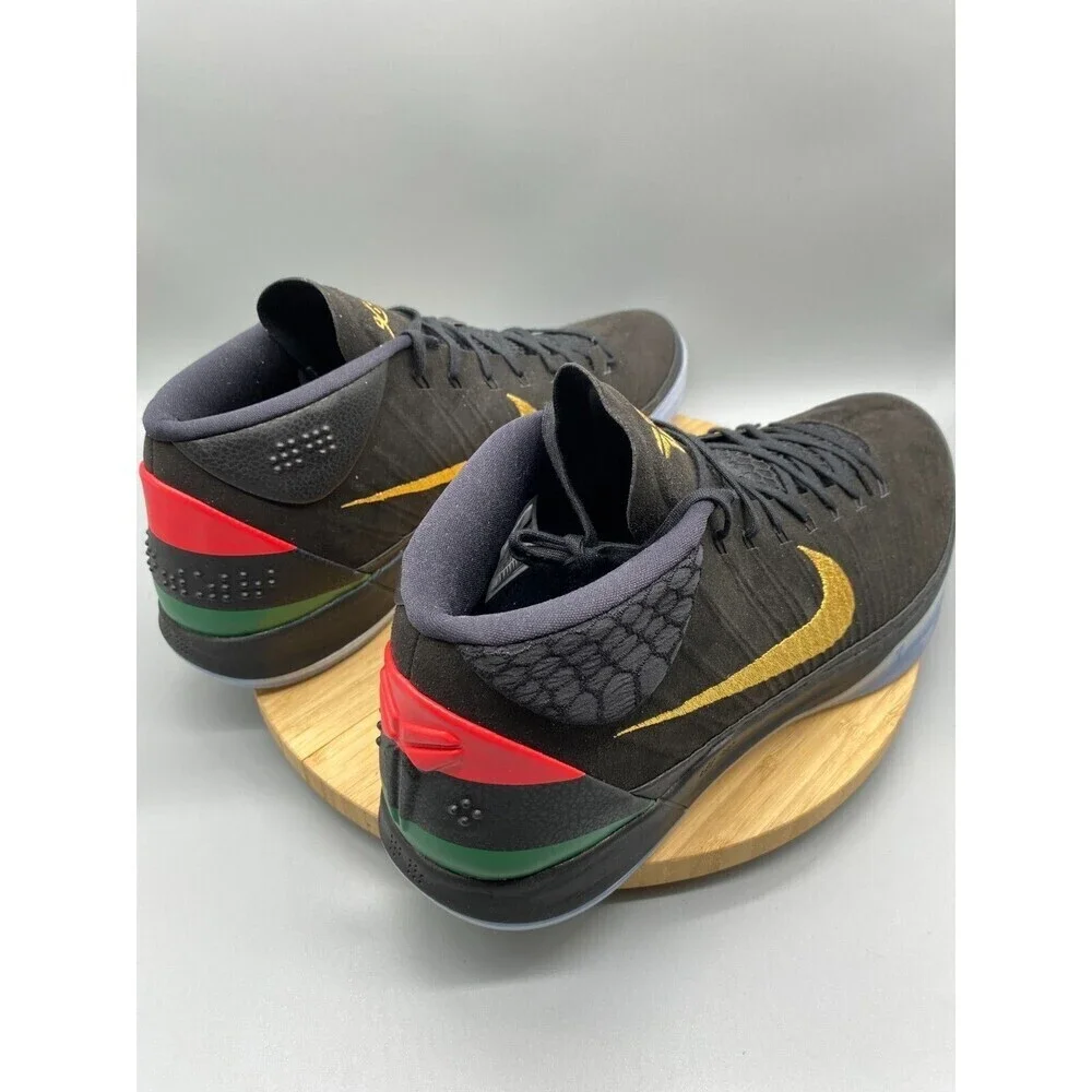Nike Kobe AD Shoes Black Gold Basketball Sneakers Lace AQ9579-001 Mens 17.5 - Picture 4 of 12